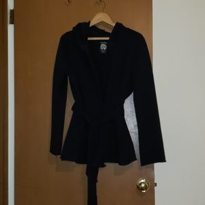 Lucky brand belted hoodie jacket